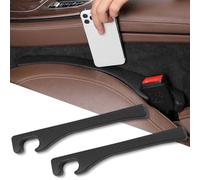 2PCS Car Seat Gap Filler Orgaziner PU Leather for Toyota Yaris Cross Hybrid GR XP210 2020-2022 2023, Fill the Gap Between Seat and Console Prevents Falling Items, Wipeable Waterproof,A
