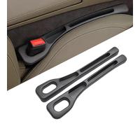 2Pcs Car Seat Gap Filler Set, Universal Car Seat Gap Organiser Storage Box, Leak Proof Filling Strip, Vehicle Mounted Ga-p Seats Side Ga-p Filler for Most Models of Cars Organize Keys Phones Wallets