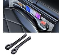 2PCS car seat Gap Manager 2025 New Model - Universal seat Crack Filler for Anti Fall and Anti Slip car Parts, Suitable for Mobile Phones, Wallets and Cards, Suitable for All Vehicles (Black)