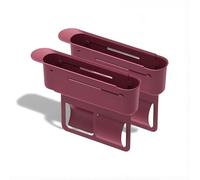 2pcs Car Seat Gap Storage Box, For BMW 7 Series G11/G12 2015-2023 Adjustable length doubles storage space, multifunctional storage, easy installation,B Red