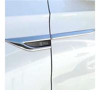 2pcs Car side blade badge, For MG 3 5 6 7 GS HS ZS MG3 MG5 auto Metal Trim Sticker Replacement logo Exterior Body Decoration,B/Silver-black