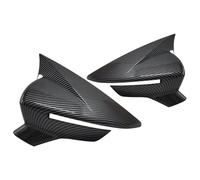 2pcs Car Side Door Rear View Mirror Cover Cap Add On Fit For SEAT Leon MK3 5F ST FR Cupra Ibiza Mk5 Arona KJ7 2017-2020 Door Wing Mirror Cover(ABS Black)