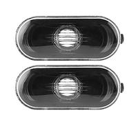2pcs Car Side Marker Turn Signal Warning Light with Black Lamp CoverCompatible With Bora/Golf 4/MK4