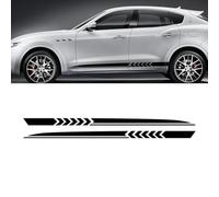 2Pcs Car Side Skirt Sticker Long Stripe Auto Vinyl Film Wrap Stickers Anti-Scratches DIY Auto Universal Decoration Accessories