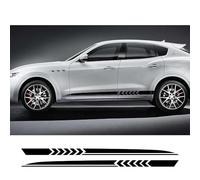 2Pcs Car Side Skirt Sticker Long Stripe Auto Vinyl Film Wrap Stickers Anti-Scratches DIY Auto Universal Decoration Accessories