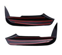 2PCS Car Splitter Lip Canards Gloss Black Finish Adhesive Installation Stickers Automotive Front Spoiler Lip Trim Compatible for BMW 3 Series F30 M Sport 2012-2019
