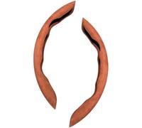 2Pcs Car Steering Wheel Protective Cover For Audi TT (2 Seats) Roadster MK2 2007-2014, Segmented Non-Slip Stretch Breathable Car Accessories All Seasons Suede,Suede Brown