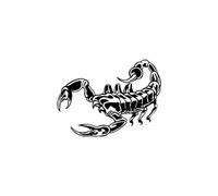 2Pcs Car Sticker for Car (Black/White),Scorpion Predator Car Stickers Decal,for Car Styling Decor,Size15.4 x 11.5CM