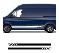 2Pcs Car Stickers, For VW Crafter Stripes Sport Styling Graphics Camper Van Vinyl Decor Decals Auto Tuning Accessories