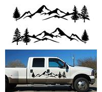 2PCS Car Stickers Mountain Tree Forest Decor Decal Car Body Vinyl Stickers and Decals Vinyl Graphic for Car SUV RV Camper Trailer