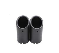 2pcs Car Styling End Pipes Accessories Exhaust Pipe Muffler Tip Cover For A4 B8 A3 8V 8P A1 Q5 A5 HUQMDIE(2pcs Matte Black)