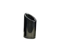 2pcs Car Styling End Pipes Accessories Exhaust Pipe Muffler Tip Cover For A4 B8 A3 8V 8P A1 Q5 A5 HUQMDIE(1pcs Black)