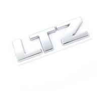 2Pcs Car Styling Logo Emblem for LTZ,Waterproof Adhesive Rear Trunk Badge Upgrade Exterior Car Decor Sticker,Silver