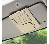 2pcs Car Sun Organizer, Compatible with BMW 1 2 3 4 5 6 7 Series 5GT GT3 GT5 X1 X3 X4 M2 M3 M4 M5 M6,Car accessories,beige