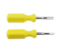 2PCS Car Terminal Removal Tool 2mm & 3mm Wire Connector Pin Release Puller Stainless Steel Pin Extractor Dismount Tool for Mechanical Repair Tool