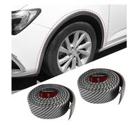 2PCS Car Trim Protector with Strong Adhesive,Carbon Fiber Flares Sticker for Wheel Eyebrow Protection & Car Decorations,Universal Flares for Most Car Door Trunk Hood