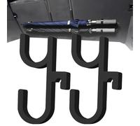 2pcs Car Umbrella Holder, 13*5*1 Cm ABS Car Umbrella Hook Boot, Easy To Install, Can Also Shopping Bags, Backpacks, Etc, For Seats, Strollers, Wheelchairs, Golf, Boats, Trucks