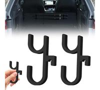 2Pcs Car Umbrella Hook Clip Holder, Universal Trunk Umbrella Hooks Stable Installation and Space Saving, No Drilling for Any Cars, Car Bag Holders for Seat, Golf, Truck(Black)