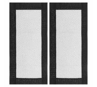 2PCS Car Under Seat Air Vent Cover Compatible with Model Y Model 3 Air Outlet Anti-Blocking Mesh Grilles Protector 25x11.8cm Black