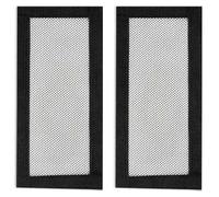 2PCS Car Under Seat Air Vent Cover Compatible with Model Y Model 3 Air Outlet Anti-Blocking Mesh Grilles Protector 25x11.8cm Black