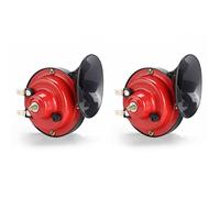 2Pcs Car Vehicle Auto Horn, 12V 300db Universal Motorcycle Auto Horns Loud kit, Super Loud Train Horn Air Horns Raging Sound Electric Snail Horn For Car Motorcycle Bikes Truck And Boats