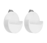 2PCS Car Visor Can Holder Clip Sunshade Storage(White)