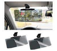 2Pcs Car Visor for Car (Upgraded Version to Block Harmful UV Rays) Adjustable Angle, Anti-Glare 12.6'' x 6'' Safe Driving Car Accessories Sun Visor Extender, Universal for Cars, Trucks, SUVs. (2Pcs)