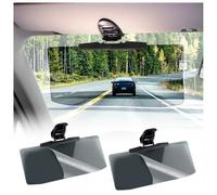 2PCS Car Visor for Car (Upgraded Version to Block UV Rays) Adjustable Angle,Anti-Glare 32 * 14.5cm Safe Driving Car Accessories Sun Visor Extender,Universal for Cars,Trucks,SUVs (2PCS)