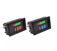 2PCS Car Voltmeter 12V to 72V Digital Voltage Gauge with Auto Decimal Point for Motorcycle Marine Electrical System Monitor