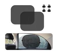 2PCS Car Window Shade, 17"×14" Auto Side Window Shade Protector with Suction Cups, Shield Provide Sun Glare Protection for Your Child, Car Accessories Blocks Harmful UV Rays