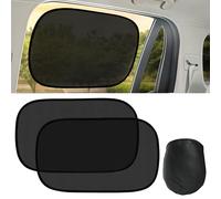 2PCs Car Window Shades for Baby,Static Cling Car Sun Shade with Storage Bag