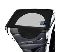 2Pcs Car Window Shades for Baby,Stretchy Breathable Car Sun Shades,Rear Side Window Screens with UV Protection Privacy & Bug Block,Car Window Covers for SUV MPV Truck Camping Travel with Pouches