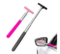 2PCS Car Window Squeegee Retractable Wing Mirror Squeegee Small Car Rearview Mirror Wiper Portable Car Side Mirror Squeegee for Car Mirror Windows Windshields Shower Doors Bathroom Mirrors