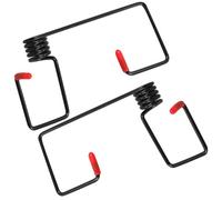 2pcs Car Windshield Wiper Arm Tension Spring Black Metal Replacement