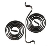 2pcs Carbon Brush Holder Spring for Bosch GWS 6-100 Angle Grinder, Metal Replacement Spare Part, 22.5x12x2.5mm Repair Accessory for Power Tools Maintenance, Black