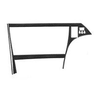 2pcs Carbon Fiber GPS Display Panel Cover Frame Firmly Installing Fit for 2012 2015 RHD Exquisite Craftsmanship Lightweight Proof Non Fading Protect Display Panel Simple And