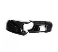 2Pcs Carbon Fiber Side Wing Rear Mirror Cover For BMW X1 E84 2010-2012(Bright black A pair)