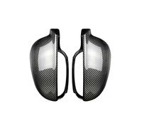 2pcs Carbon Fiber Style Abs Side Rear View Mirror Cover Replacement For Golf 5 Mk5 2003-2009