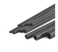 2pcs Carbon Fiber Tubes, 500mm Length Hollow Tube 2mm 2.5mm 3mm 4mm 5mm 6mm 7mm 8mm 9mm 10mm For DIY Kite/RC Model Airplane Quadcopter(4mmx2.5mm)