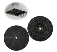 2pcs Carbon Filter for Cooker 175mm for ECA60 EVA70 EAG91 CGH100 AGL61 and More Active Odour Grease Filter for CDA SIA SIA2 CHA15 Carbon Charcoal Filter Vent Recirculating Extractor Fans