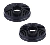 2PCS Carbon Filter for Cooker Hoods,Recirculating Charcoal Filters, Replacement for Extractor Vent Fan, Easy Installation, Round Shape