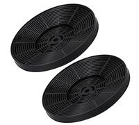 2PCS Carbon Filters, Extractor Fan Filters for CDA CCA52WH CHA15, Black Charcoal Filters for Cooker Hood, Odour and Grease Filter for Kitchen Ventilation, 175mm Diameter
