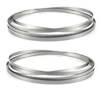 2Pcs Carbon Steel Bandsaw Blades For Wood Cutting, Multiple TPI
