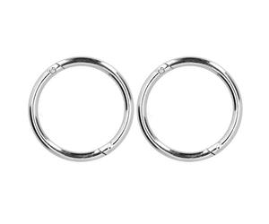 2PCS Carbon Steel Bull Cattle Cow Nose Ring Farm Animal Equipment Veterinary Tools