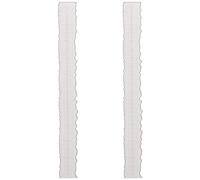 2Pcs Carbon Steel Craft Ruler, 8.4inch Jagged Edge Ruler for Die Cuts, Paper Tearing, Drawing Crafts, Cards Making, Embossing
