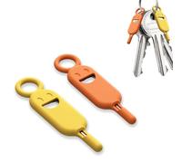 2PCS Card Removal Ejector Pin - Ejecting Sims Card | Simcard Removal pin | Keyring SIM Card Pin With Silicone Cover For Keyring | Anti-loss And Anti-puncture Protective Cover