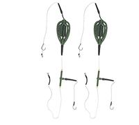 2Pcs Carp Fishing Feeders Cage, Lightweight Carp Fishing Baits Lure Cage, Durable Fishing Feeder Bait Cage for Carp Fishing, Bait Cage Holder Tackle Accessory, Carp Nesting Device Fishing Set