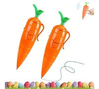 2Pcs Carrot Recorder Pen Toy,Carrot Digital Voice Record,60 Second Carrots Dictaphone Voice Recorder & Writing Ballpoint Pens,Cute Carrots Pen Fun & Creative Gift for Kids Students Teachers