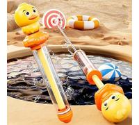 2PCS Cartoon Animal Pull-Action Water Gun Toy,Blaster Squirt Guns,Fun Water Squirter Tools,Ergonomic Grip for Little Hands,Summer Swimming Pool Beach Sand Water Fighting Toys,Party Favors (Yellow)