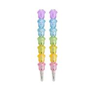 2Pcs Cartoon Building Blocks Pencils Stacking Pencils For Children Student Writing Drawing Christmas Stocking Fillers Comfortable Grip